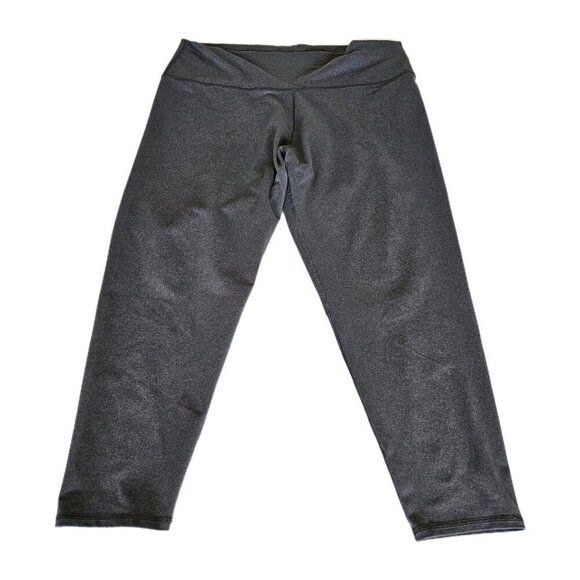 Aerie Leggings Womens XXL Gray Waist Pocket Stretch Chill Play Move Cropped Yoga - Picture 16 of 16